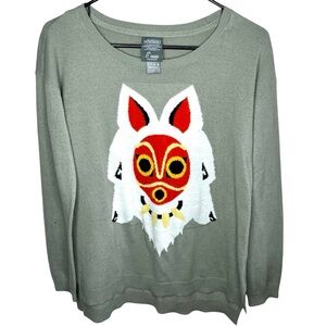 Princess Mononoke Wolf Spirit Sweater Studio Ghibli Inspired – Anime Pullover